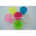 happy festival time multicolor healthy edible grade silicone cup foldable